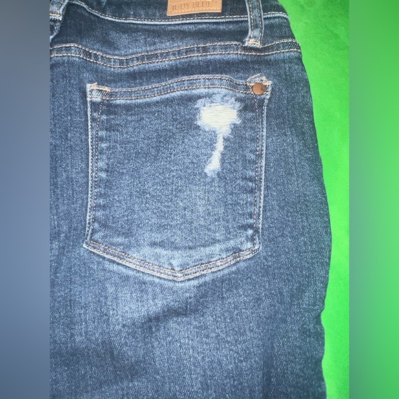 Judy Blue Skinny Distressed Blue Jeans size 26 - Picture 11 of 11